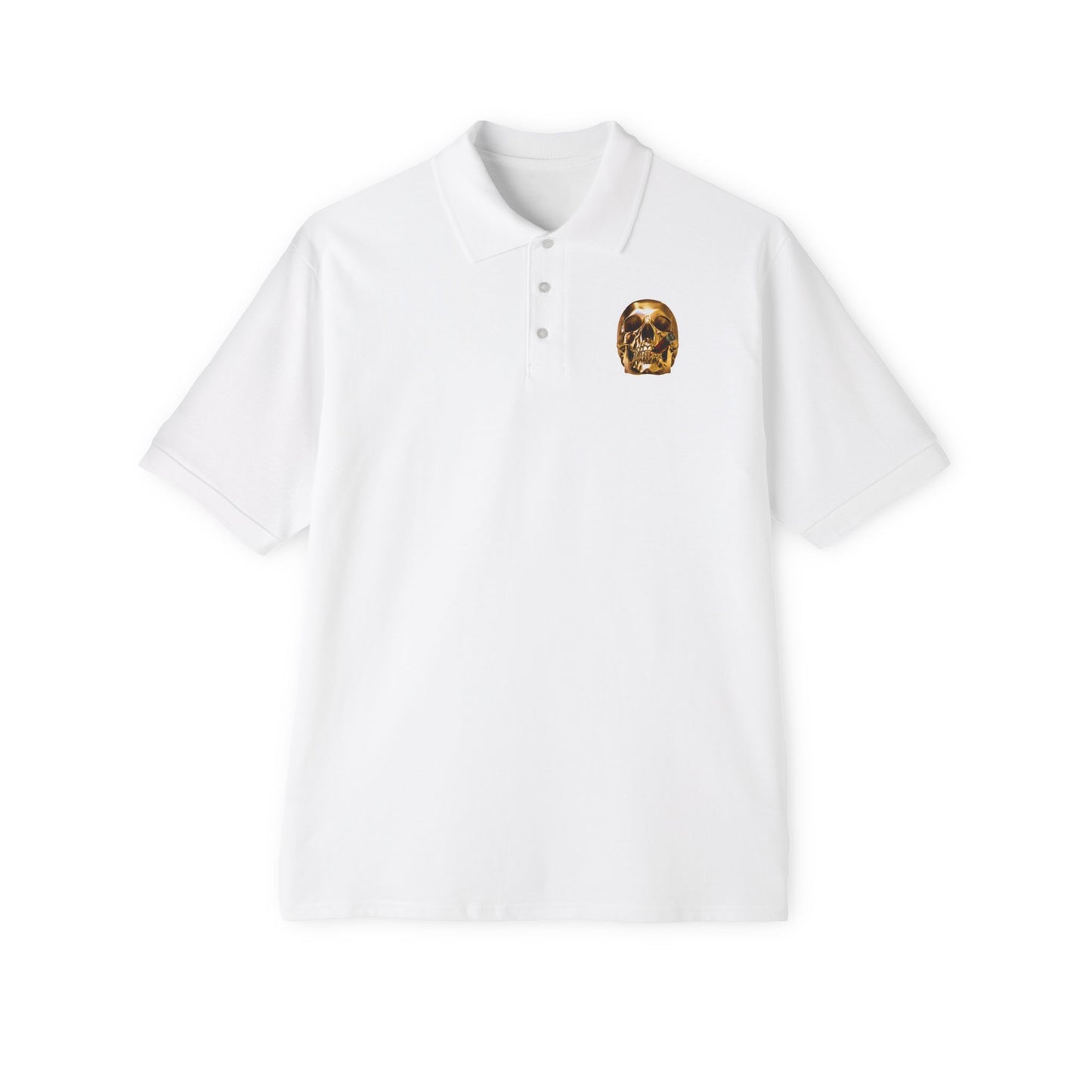 Smoking Skull Polo Shirt