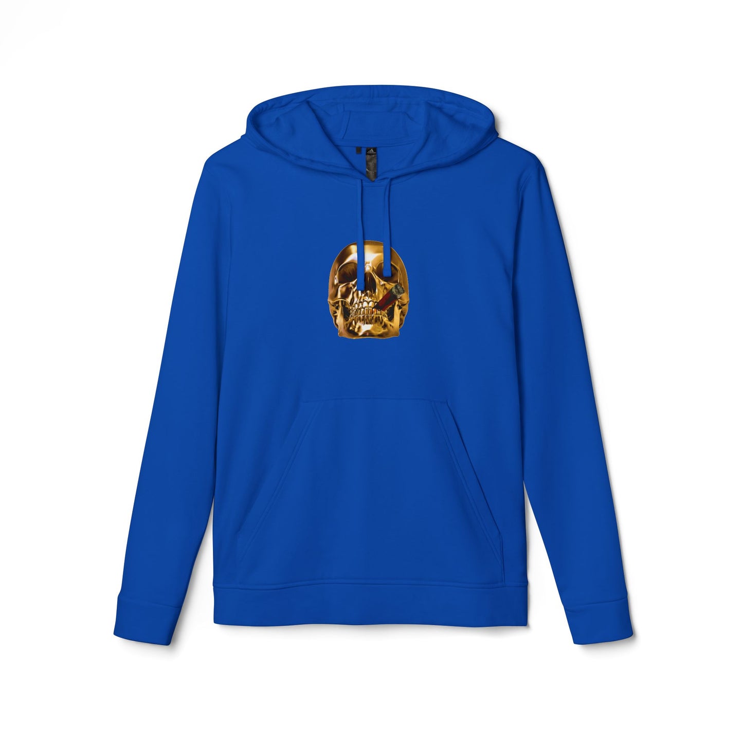 Smoking Skull Adidas Adult Hoodie