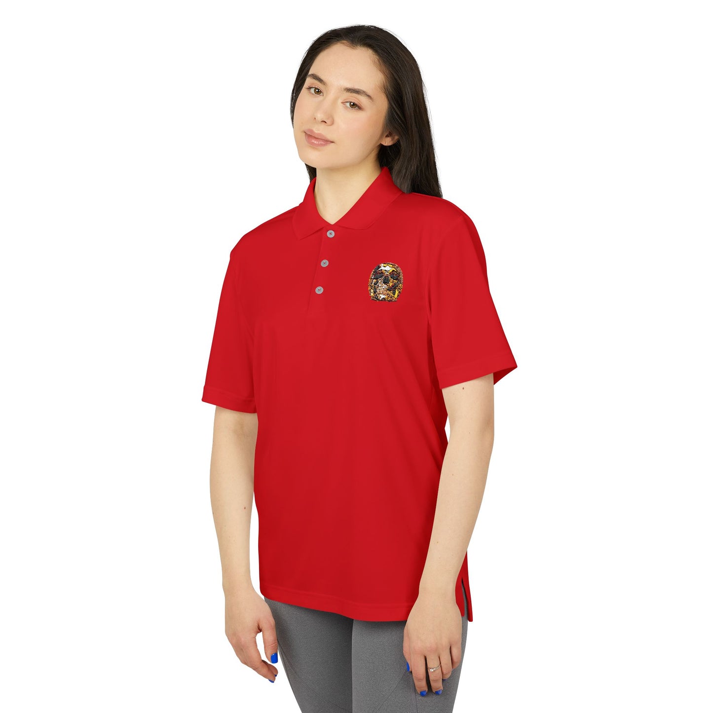Smoking Skull Adidas Performance Polo