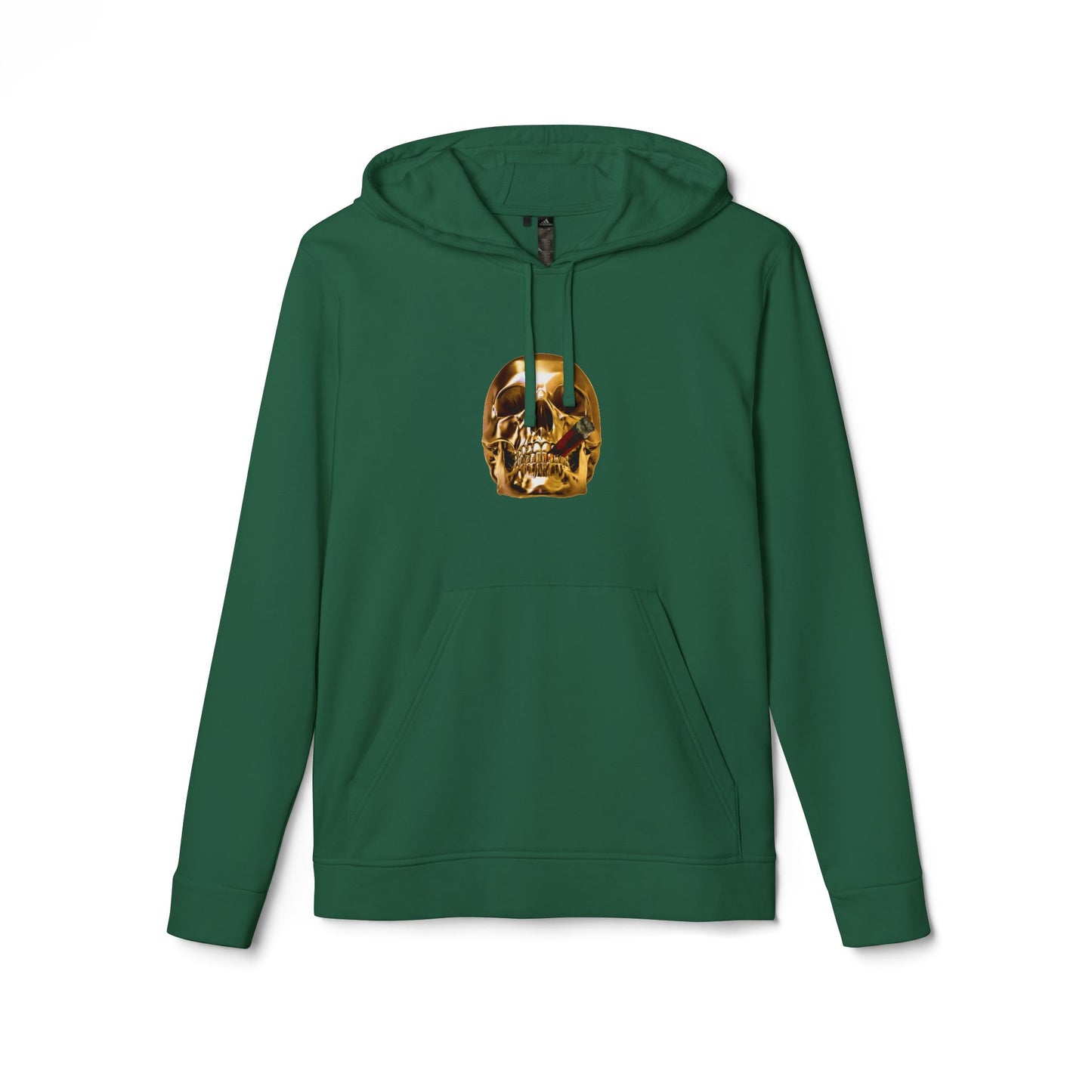 Smoking Skull Adidas Adult Hoodie