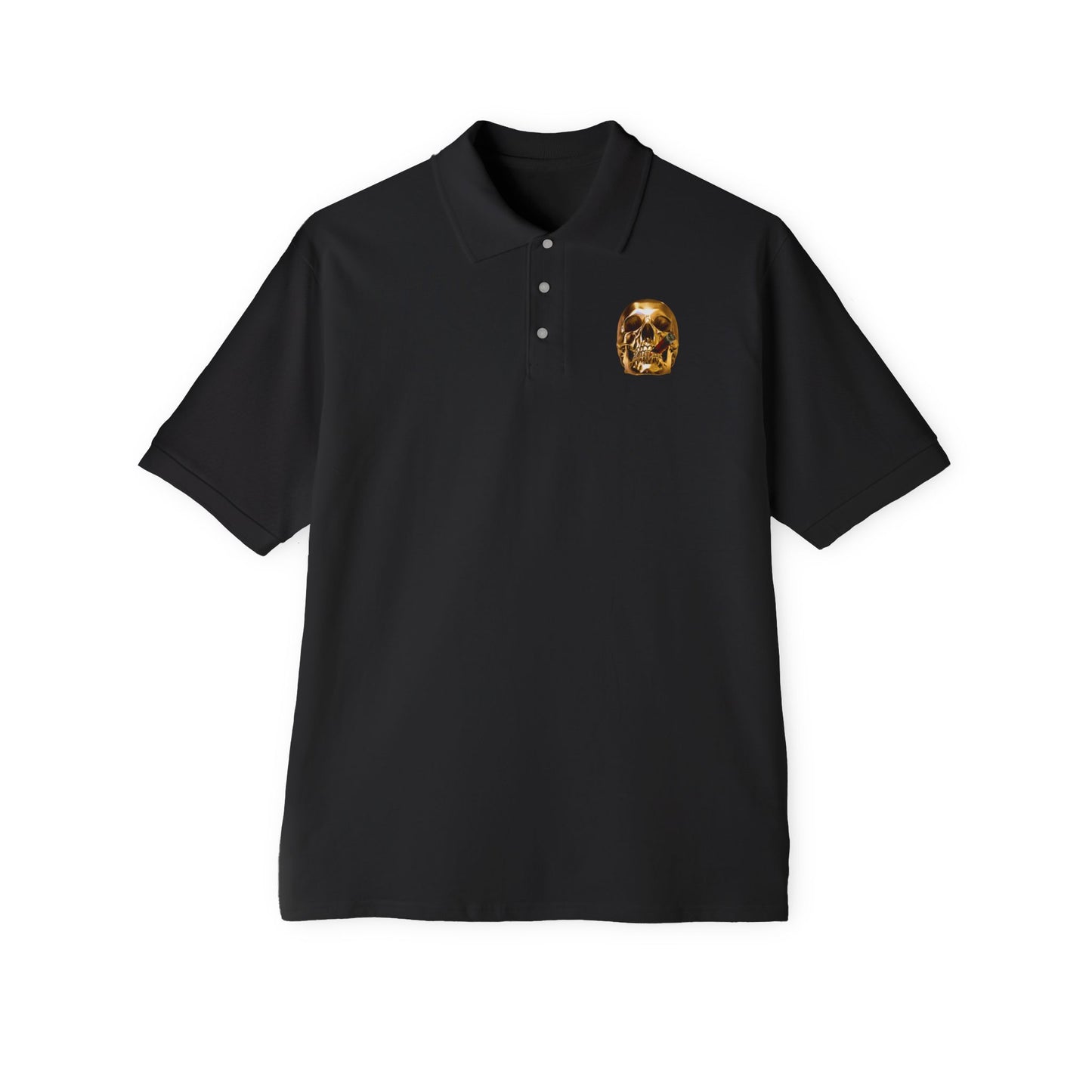 Smoking Skull Polo Shirt