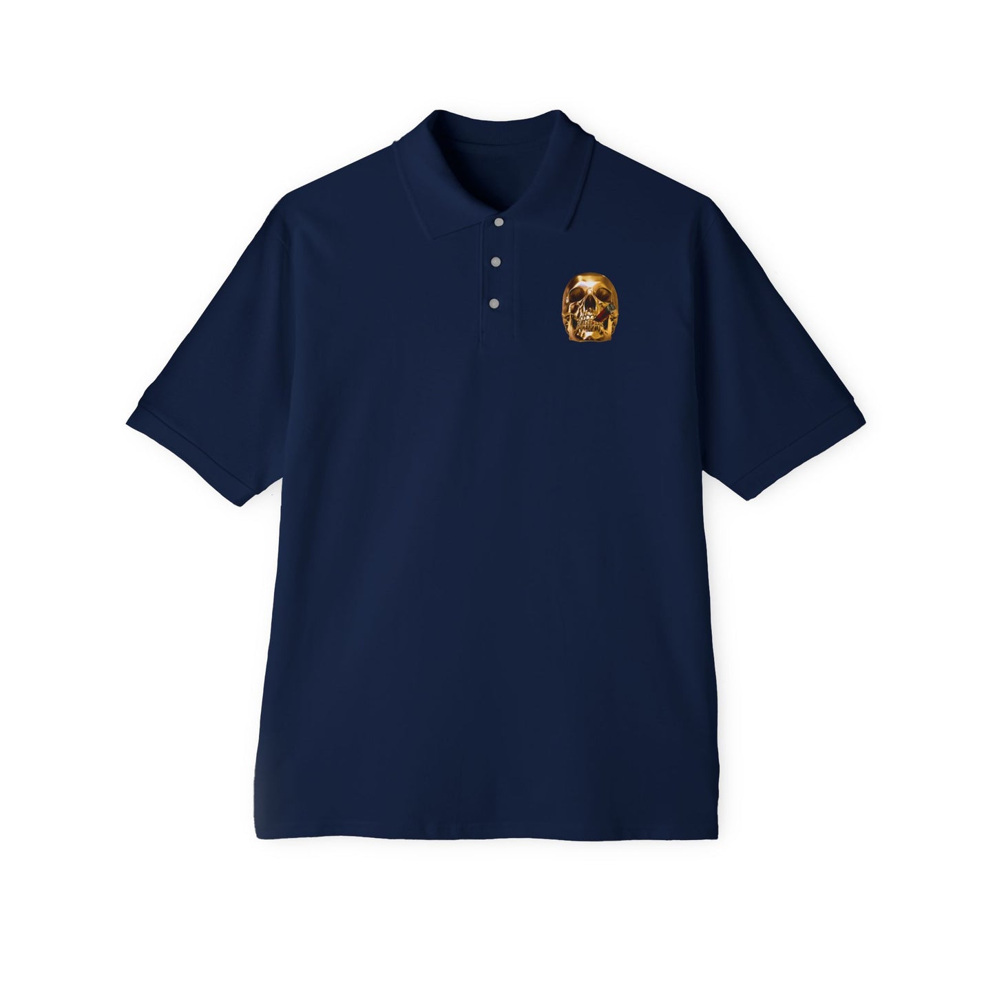 Smoking Skull Polo Shirt