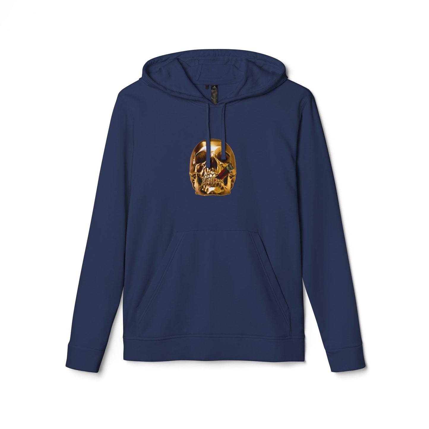 Smoking Skull Adidas Adult Hoodie