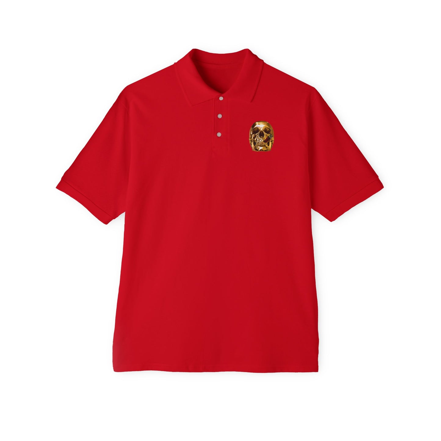 Smoking Skull Polo Shirt