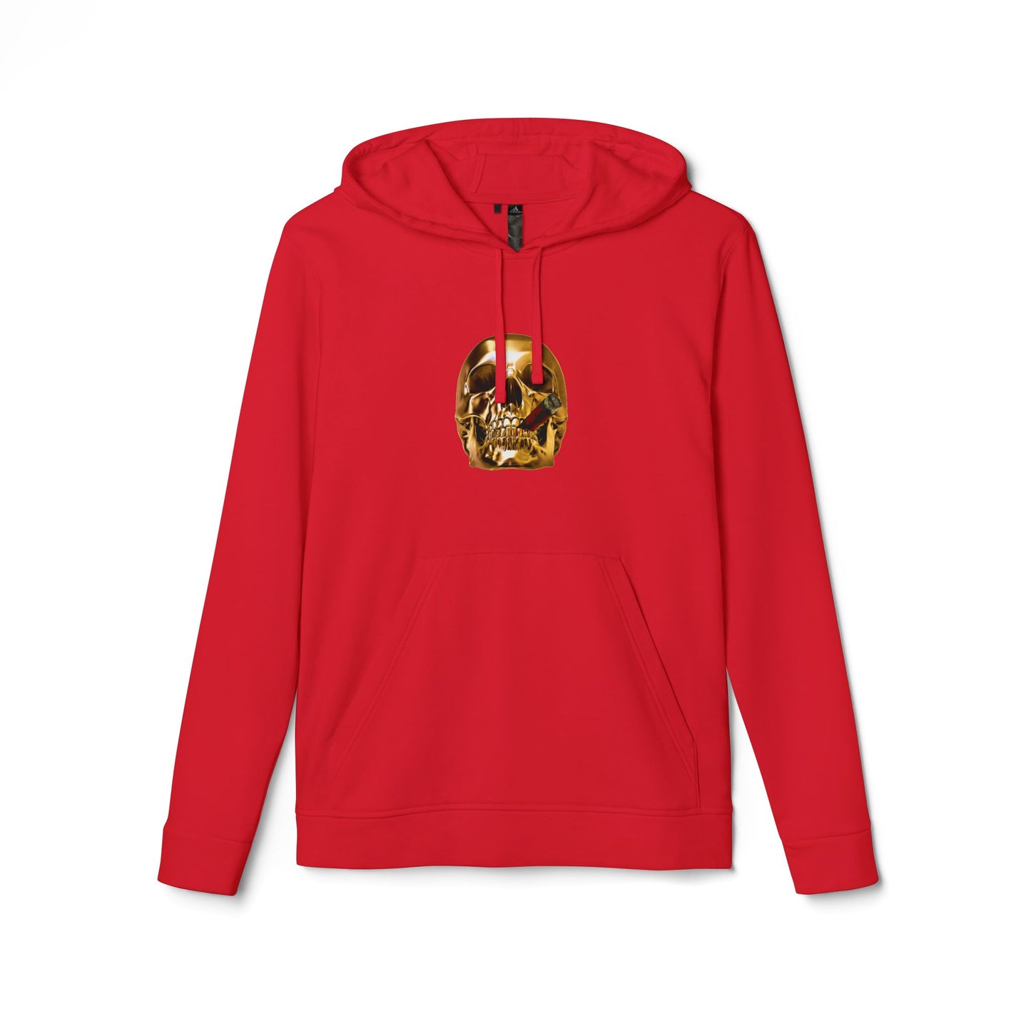Smoking Skull Adidas Adult Hoodie