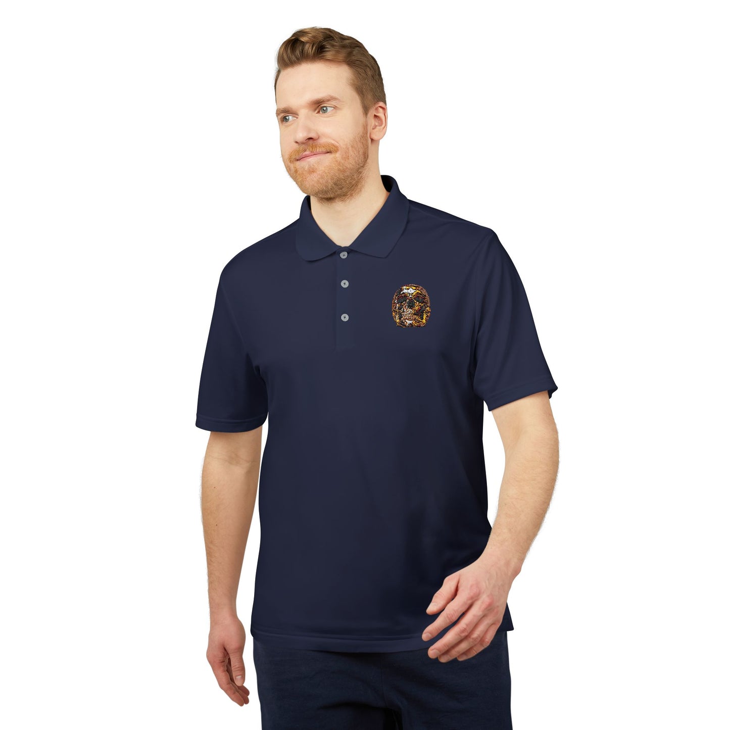 Smoking Skull Adidas Performance Polo