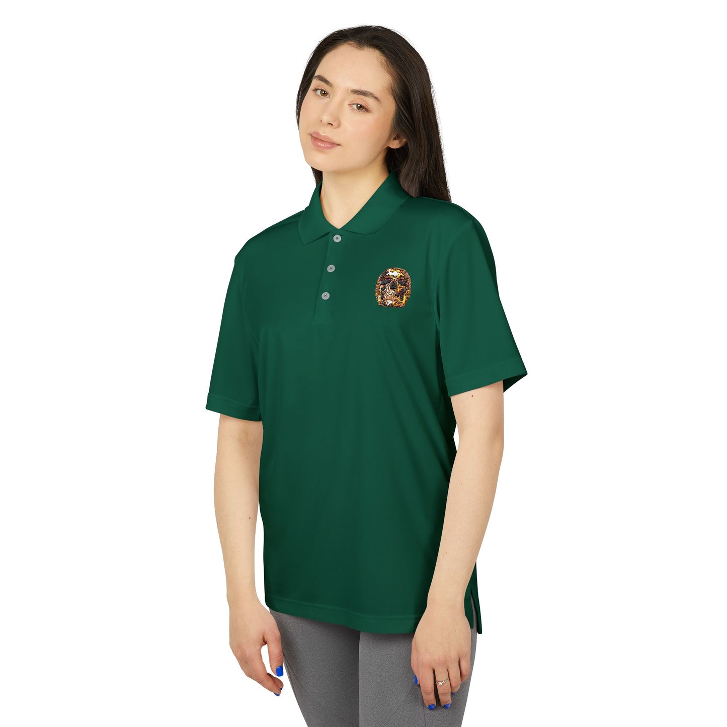 Smoking Skull Adidas Performance Polo