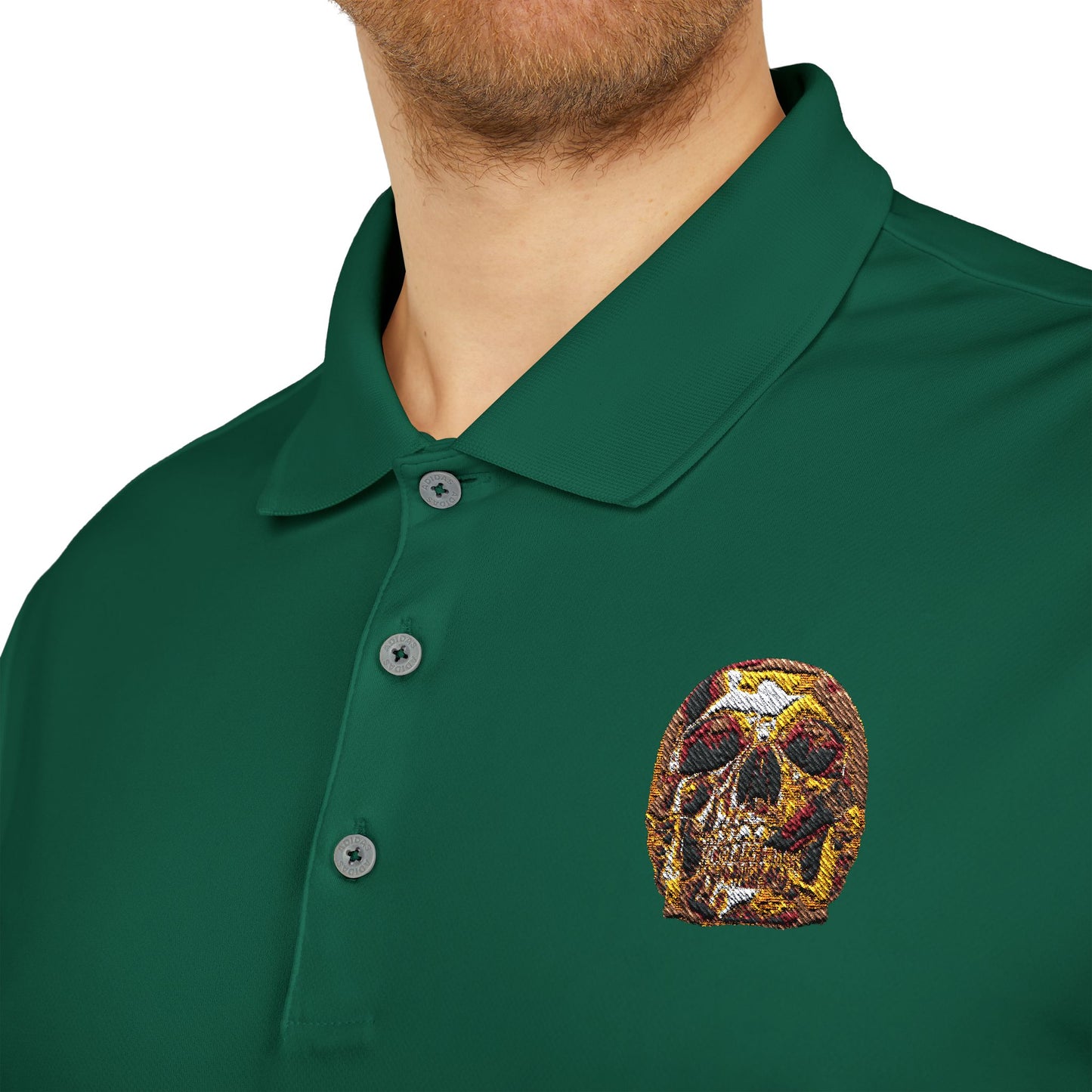 Smoking Skull Adidas Performance Polo