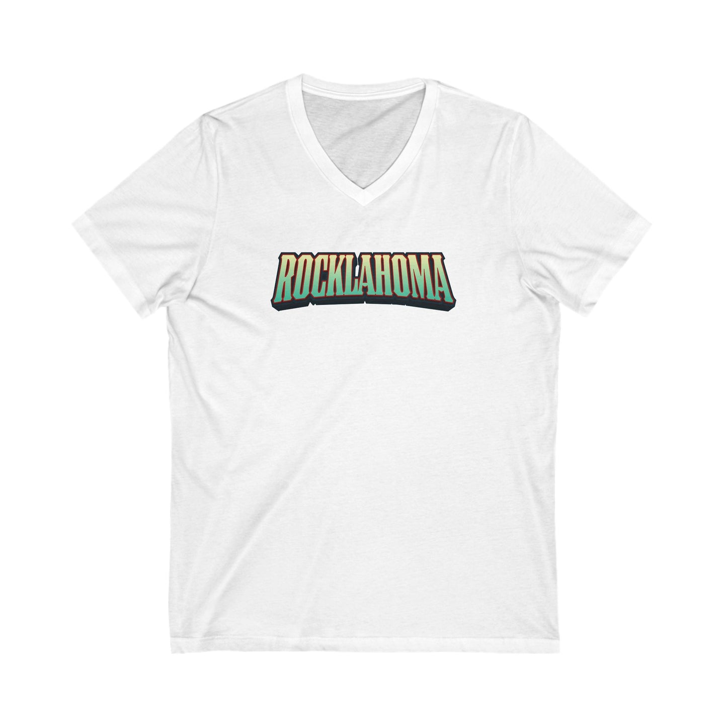 Rocklahoma Adult V-Neck T-Shirt