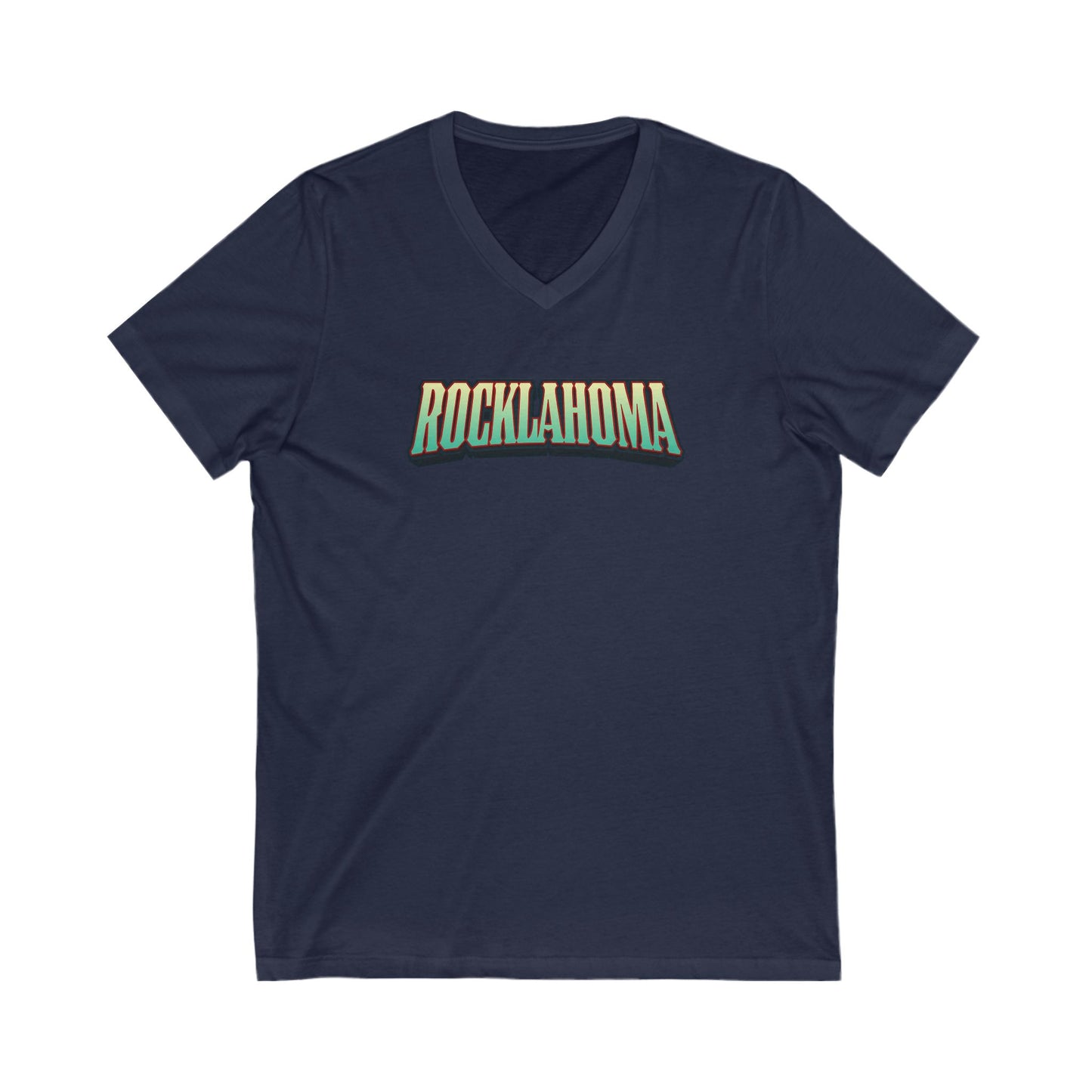Rocklahoma Adult V-Neck T-Shirt