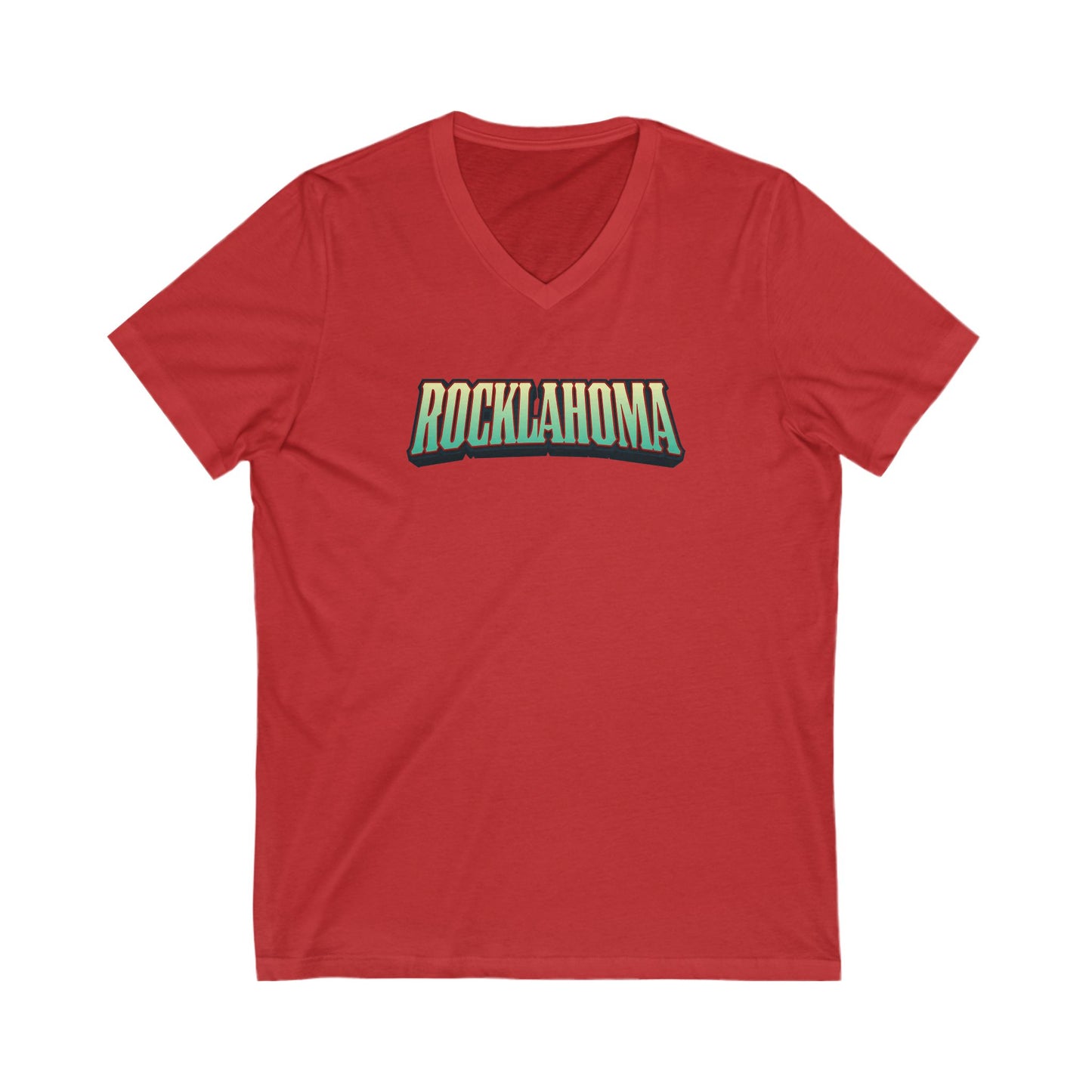 Rocklahoma Adult V-Neck T-Shirt