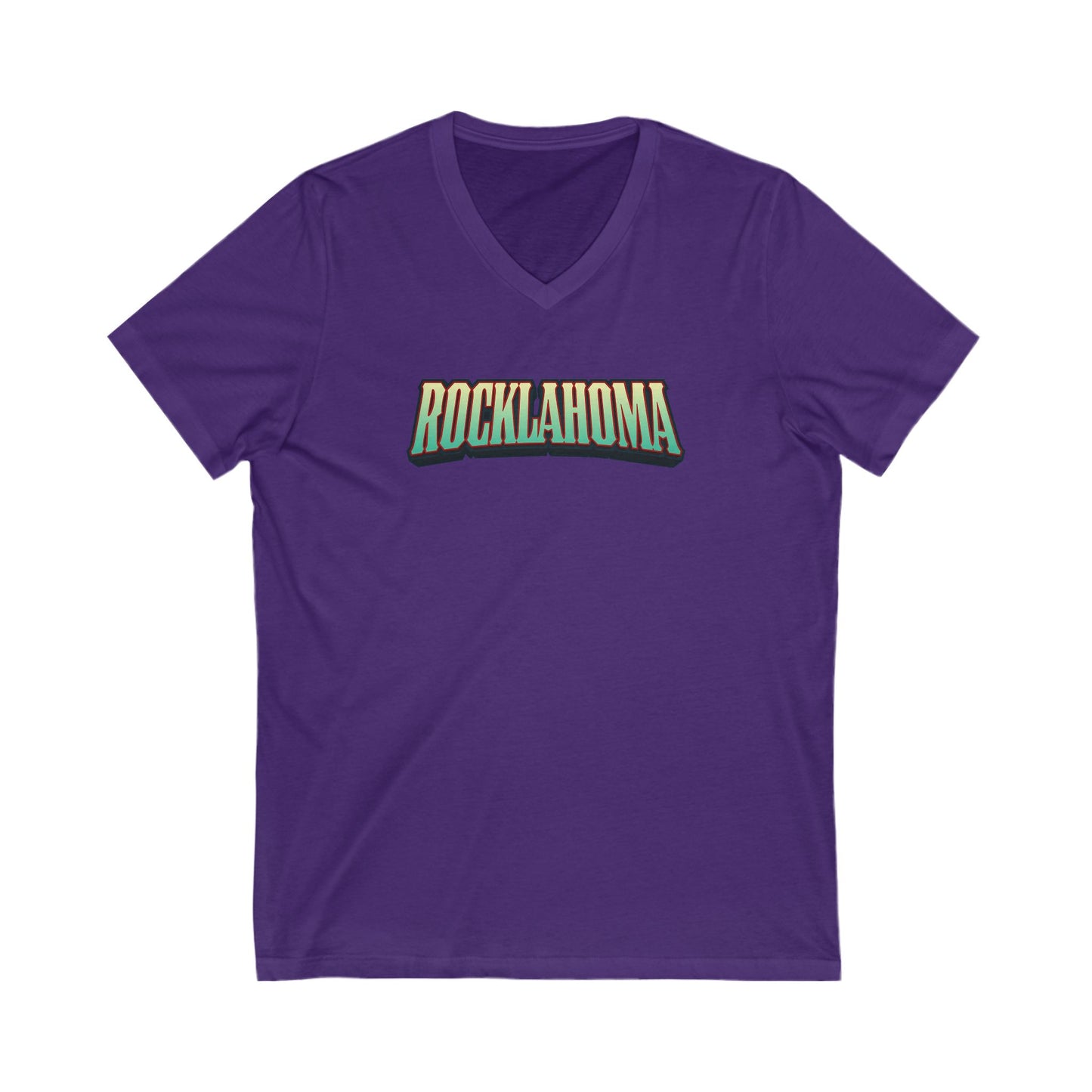 Rocklahoma Adult V-Neck T-Shirt
