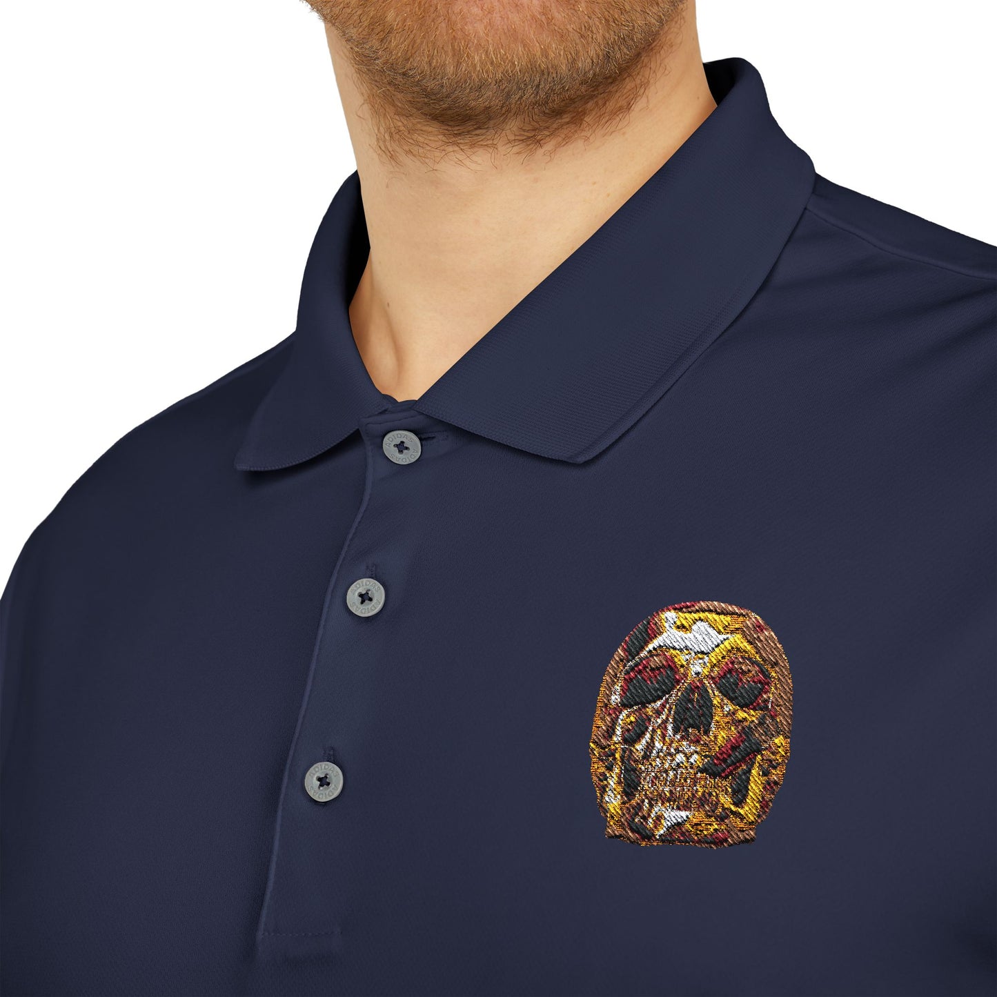 Smoking Skull Adidas Performance Polo