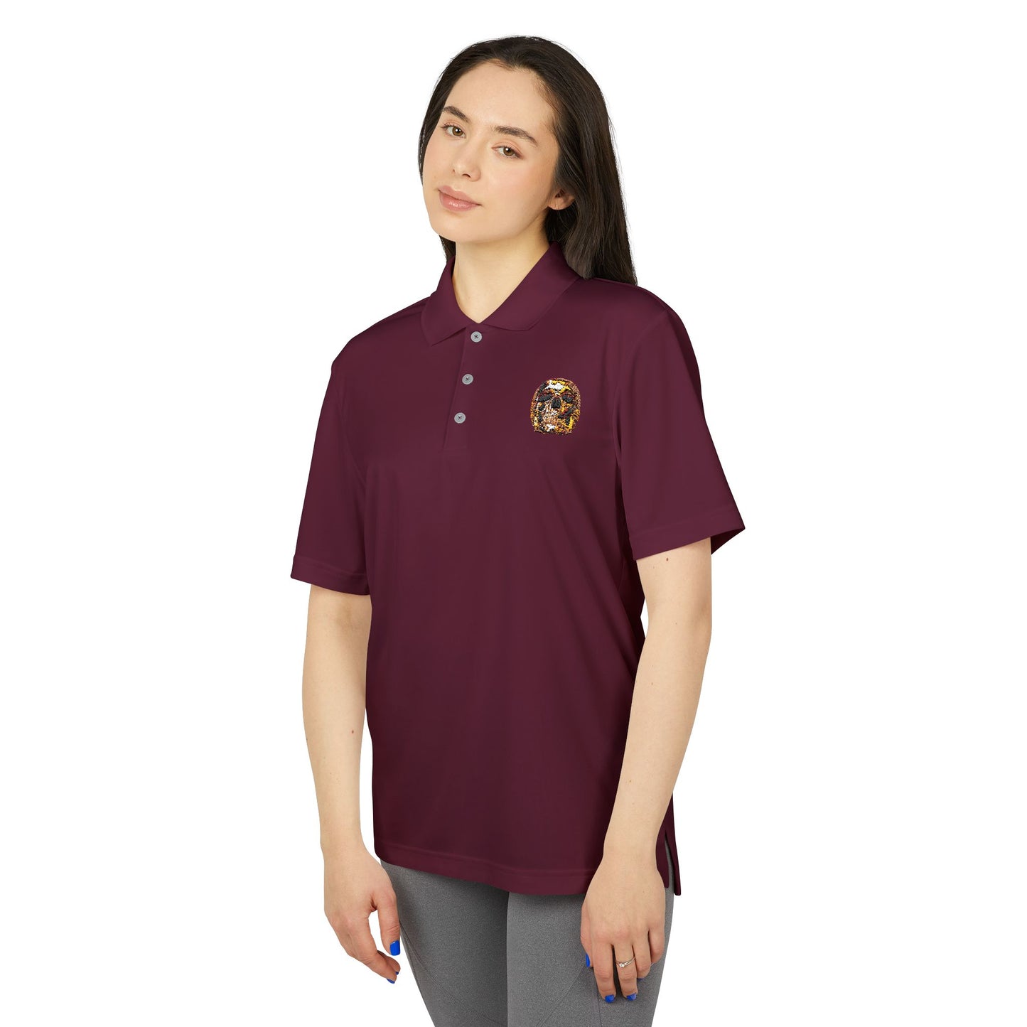 Smoking Skull Adidas Performance Polo