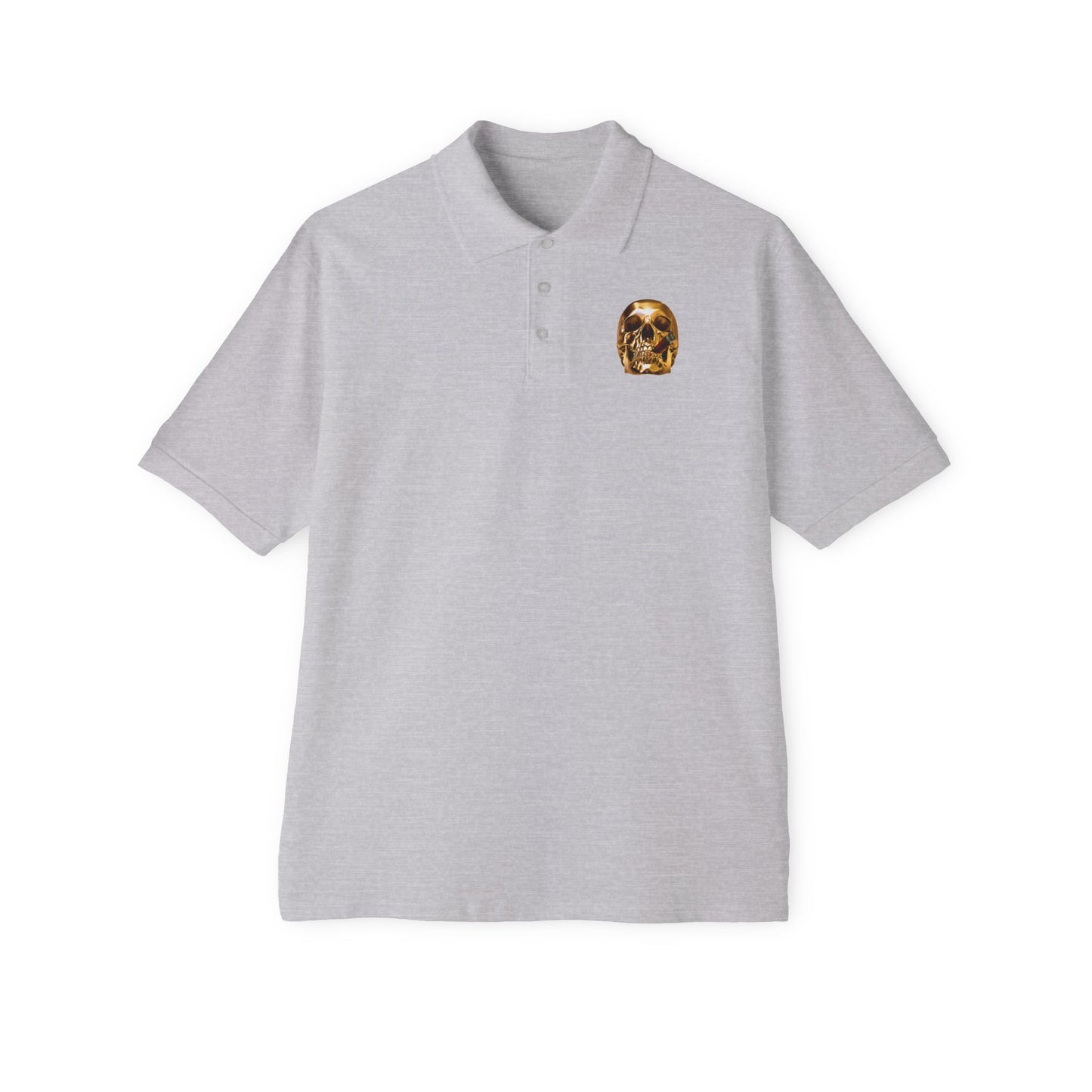 Smoking Skull Polo Shirt