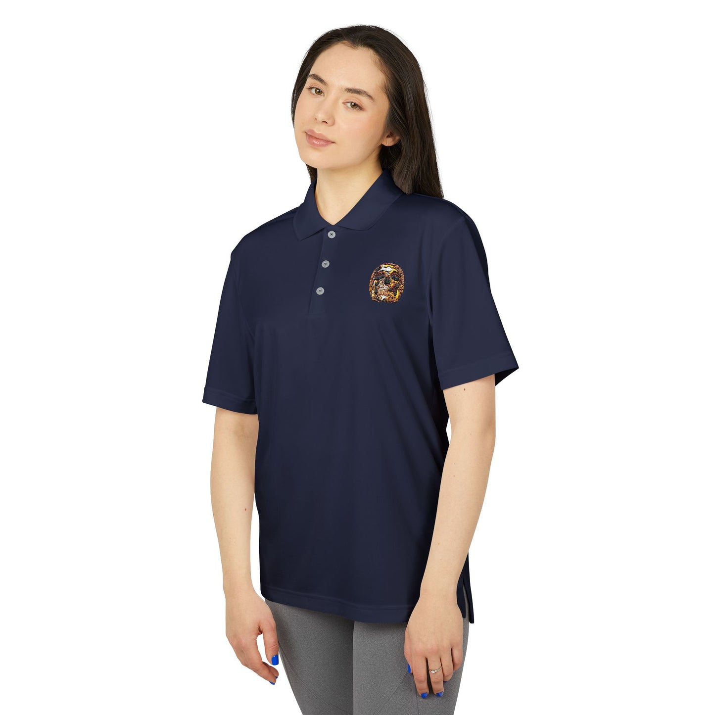 Smoking Skull Adidas Performance Polo