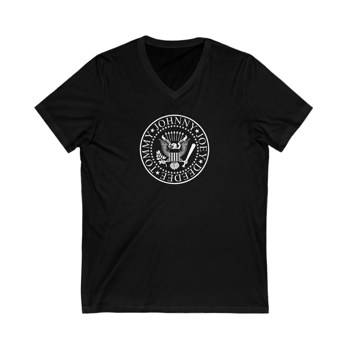 Ramones Logo Adult V-Neck T-Shirt