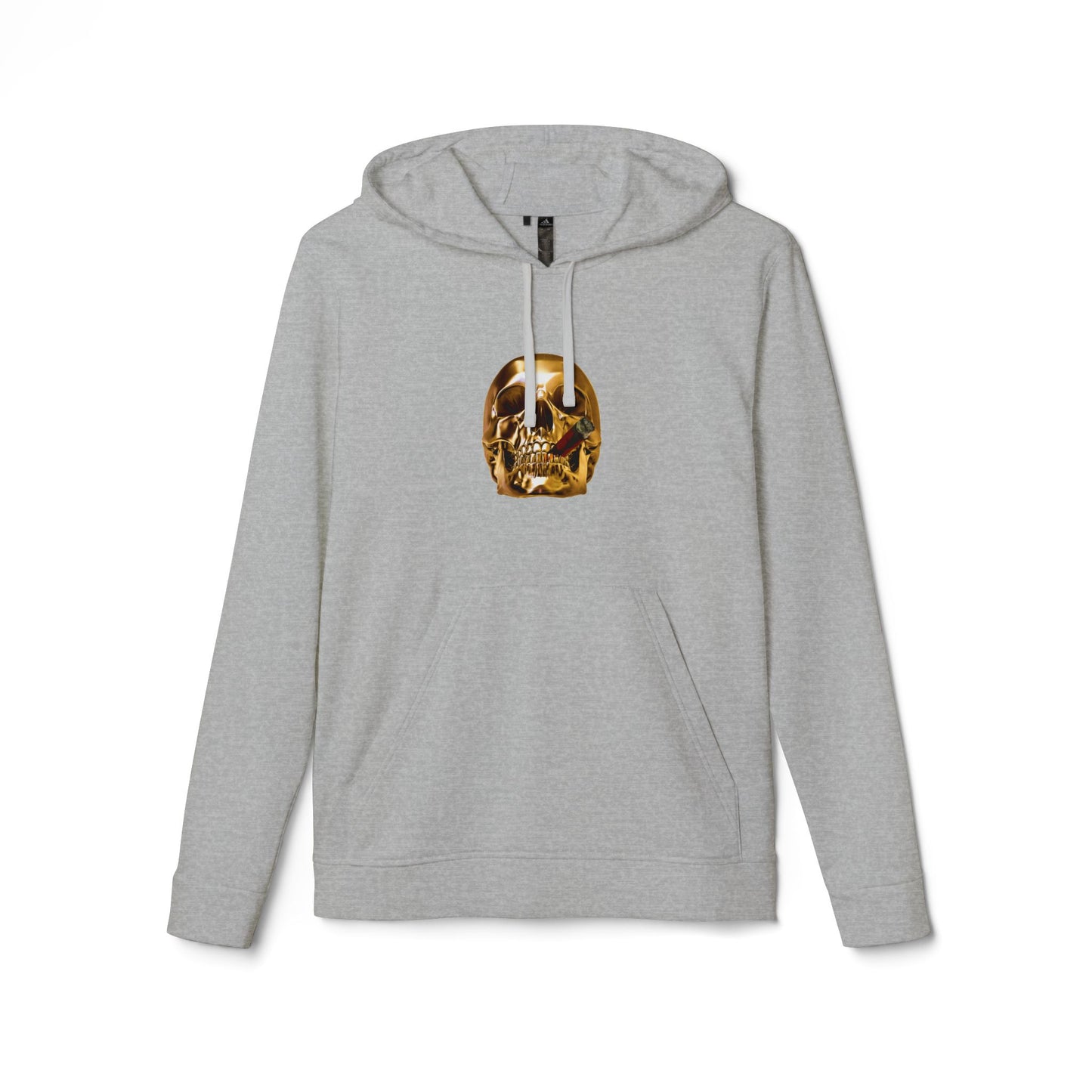 Smoking Skull Adidas Adult Hoodie
