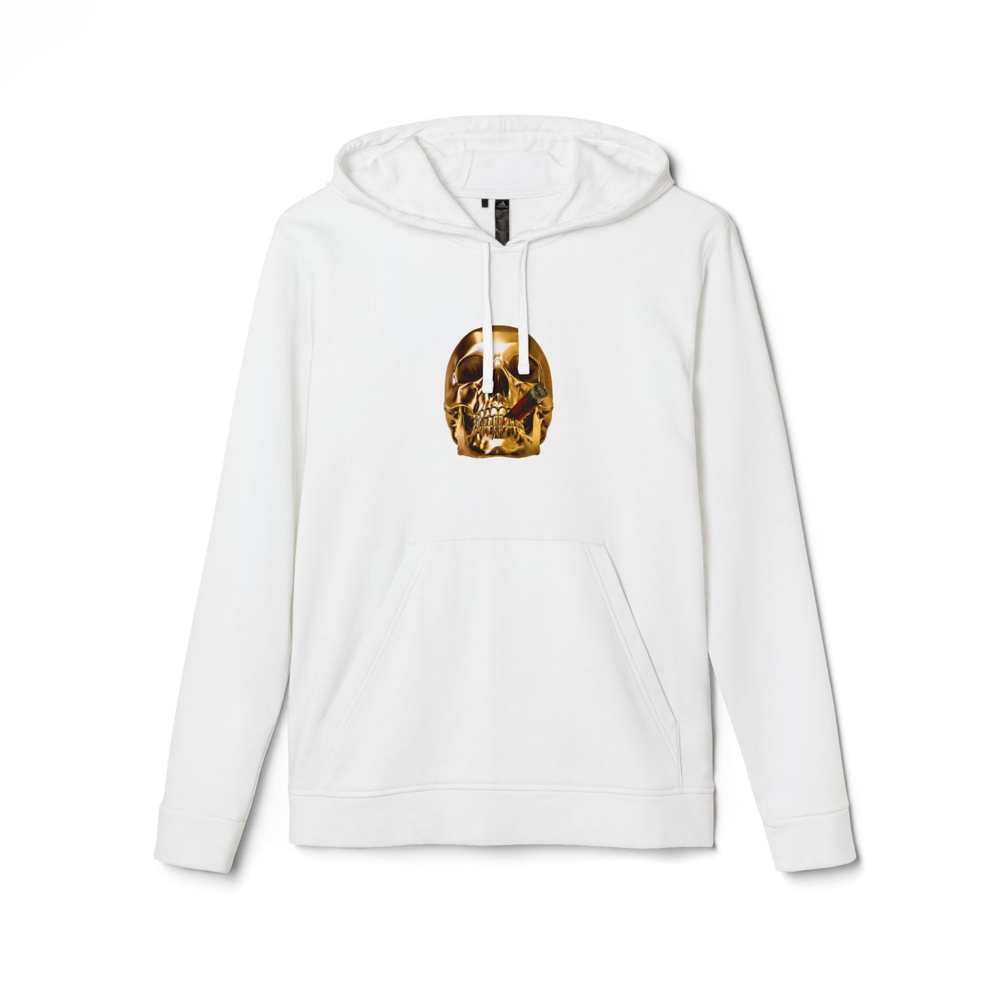 Smoking Skull Adidas Adult Hoodie