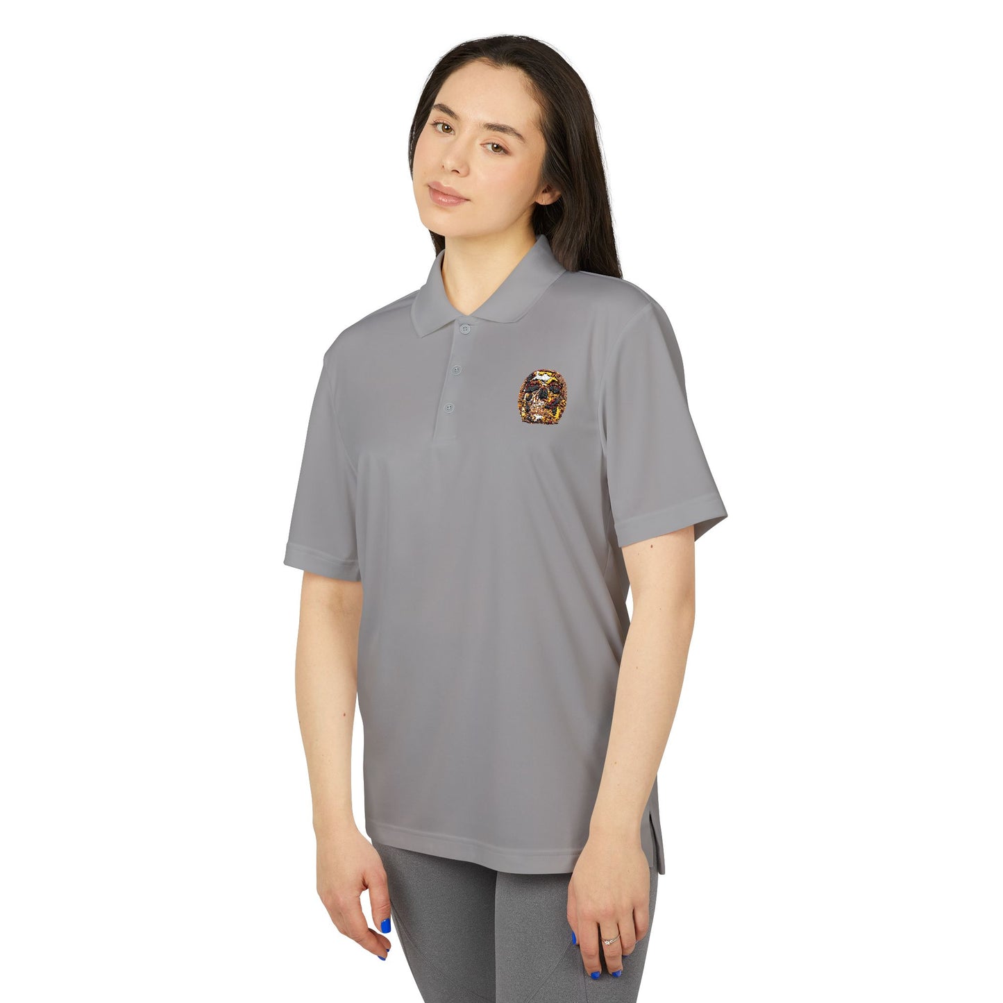 Smoking Skull Adidas Performance Polo