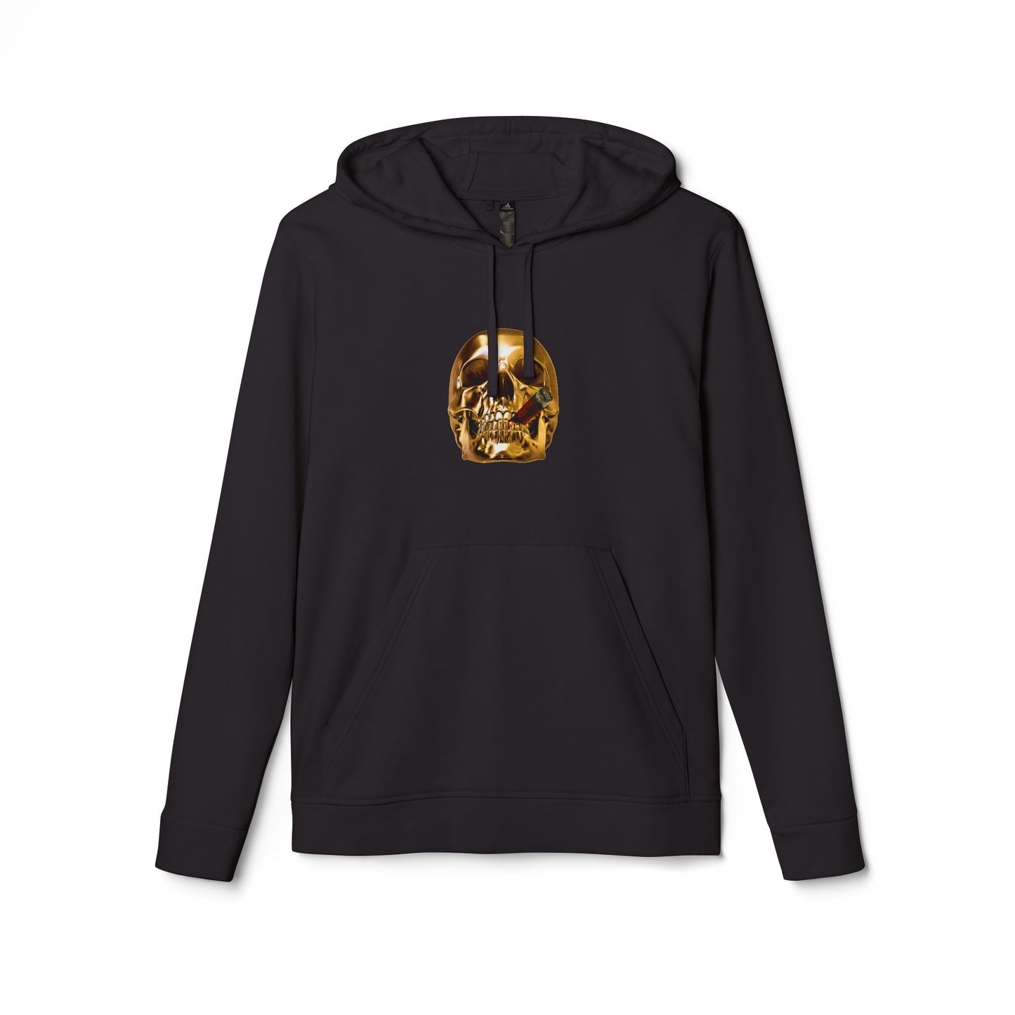 Smoking Skull Adidas Adult Hoodie