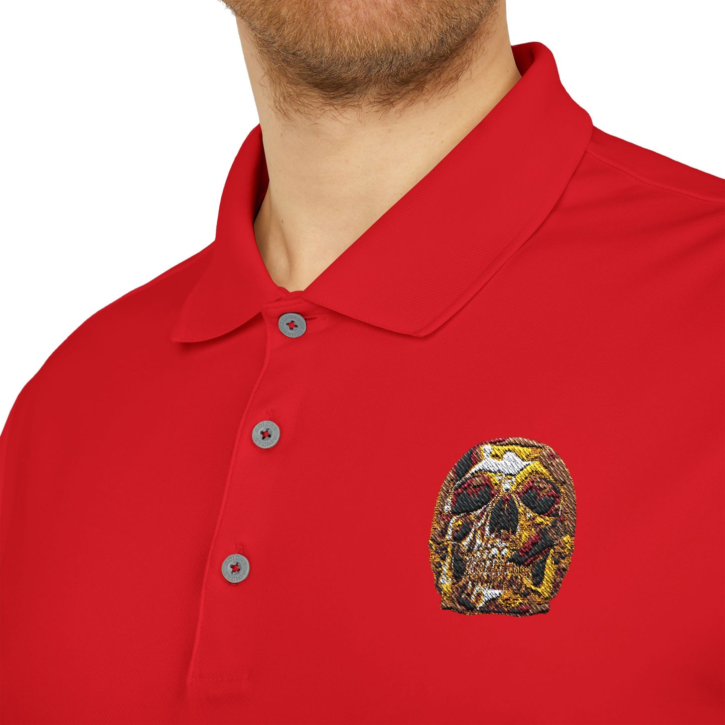 Smoking Skull Adidas Performance Polo