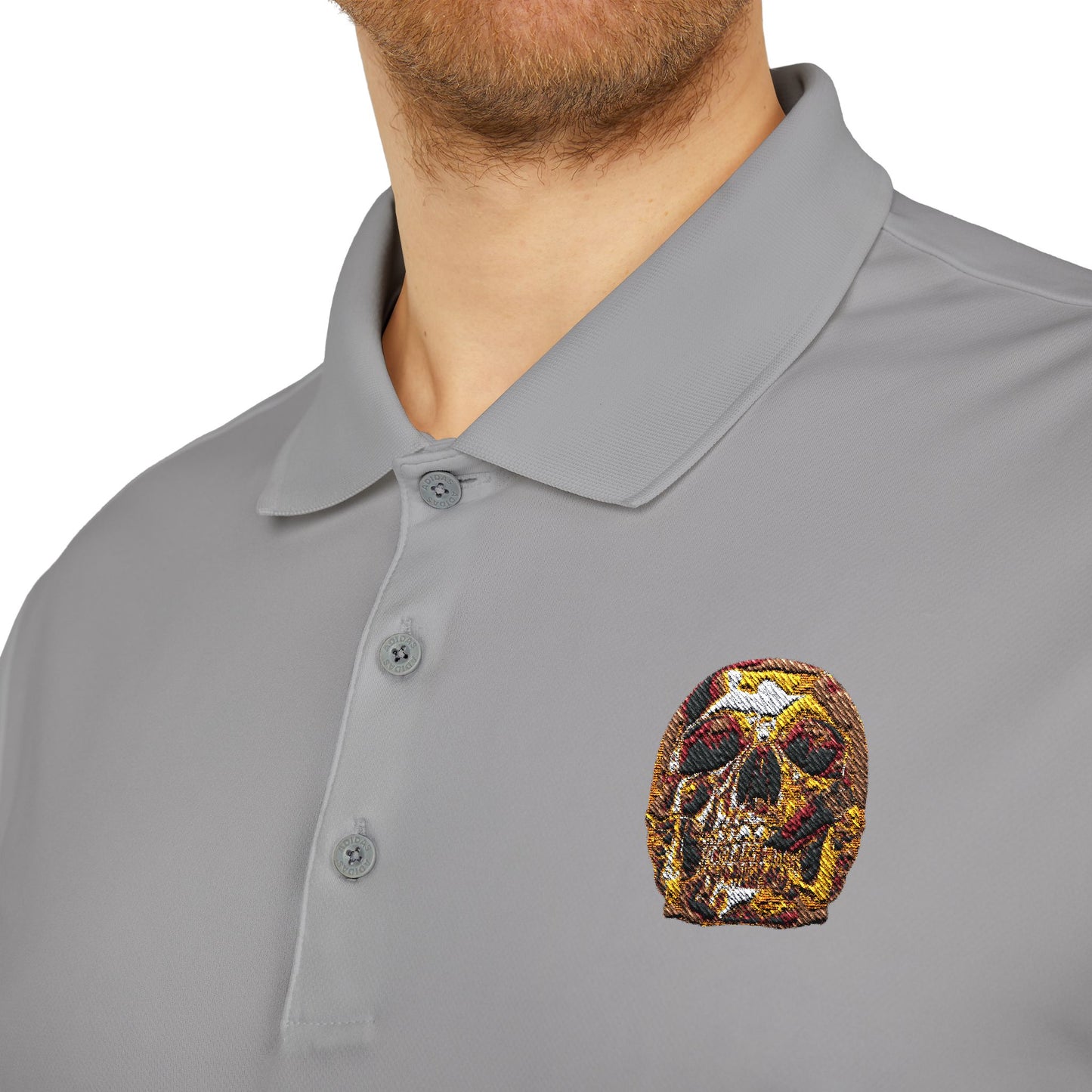 Smoking Skull Adidas Performance Polo