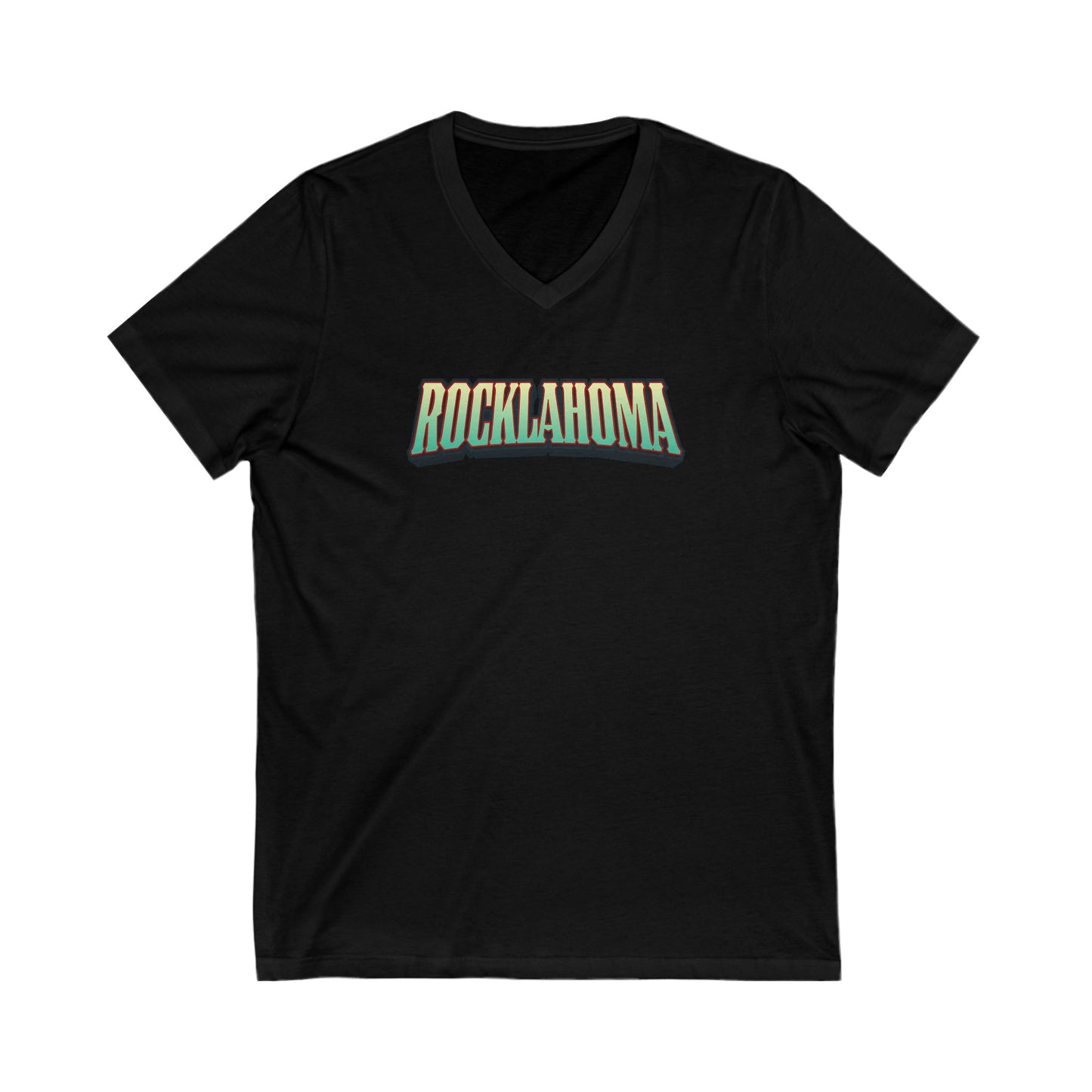 Rocklahoma Adult V-Neck T-Shirt