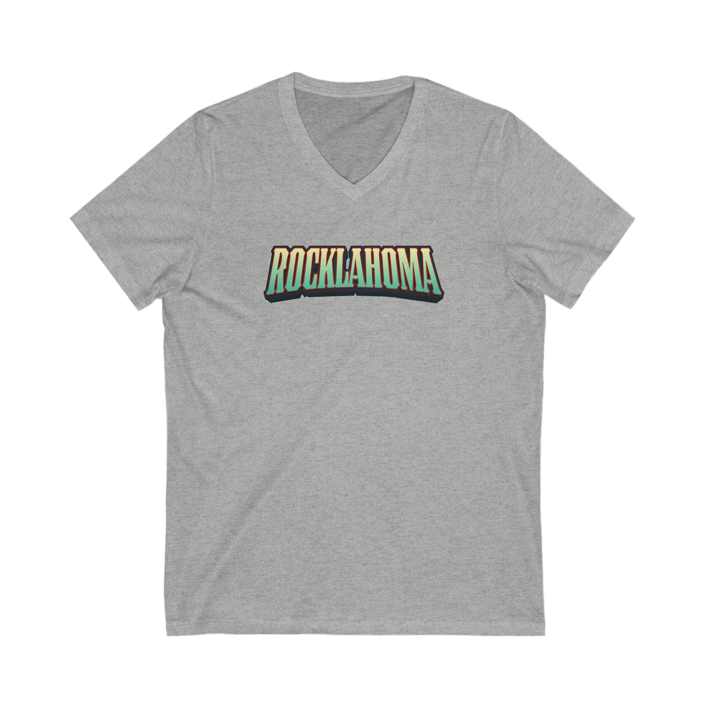 Rocklahoma Adult V-Neck T-Shirt