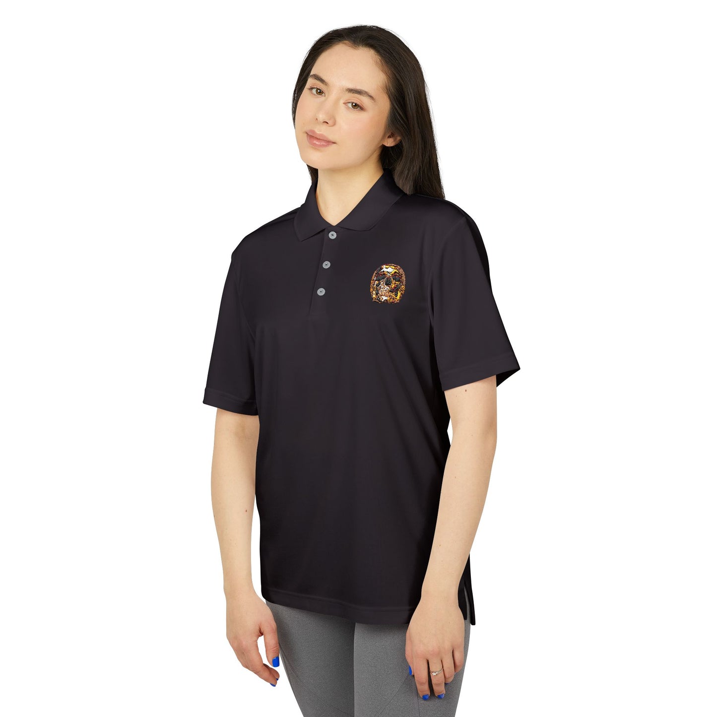 Smoking Skull Adidas Performance Polo