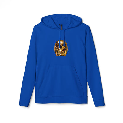 Smoking Skull Adidas Adult Hoodie