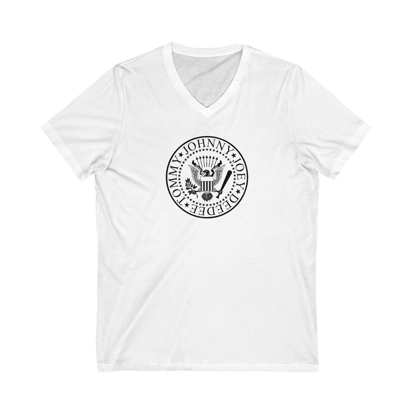 Ramones Logo Adult V-Neck T-Shirt