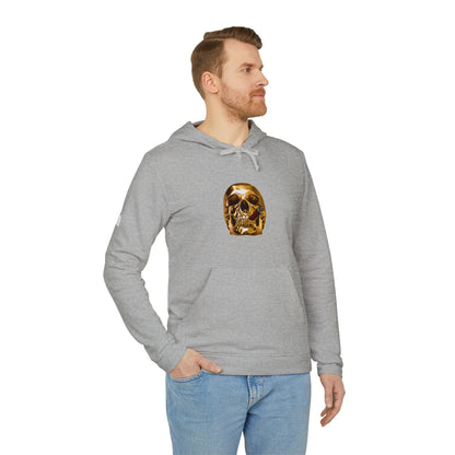 Smoking Skull Adidas Adult Hoodie