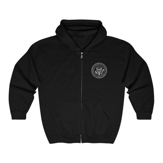 Ramones Logo Adult Zip-Up Hoodie