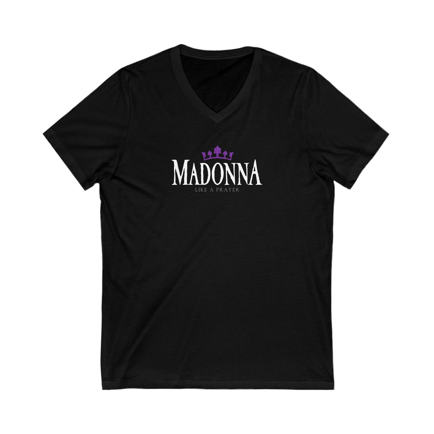 Madonna-Like A Prayer Adult V-Neck T-Shirt