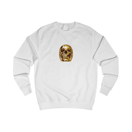 Smoking Skull Adult Sweatshirt