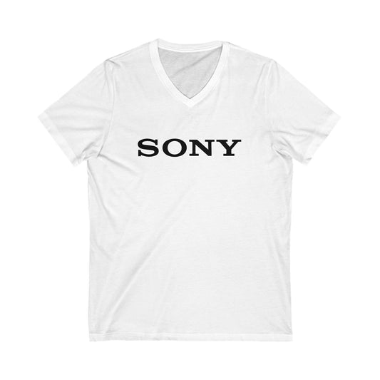 SONY TV Logo Adult V-Neck T-Shirt