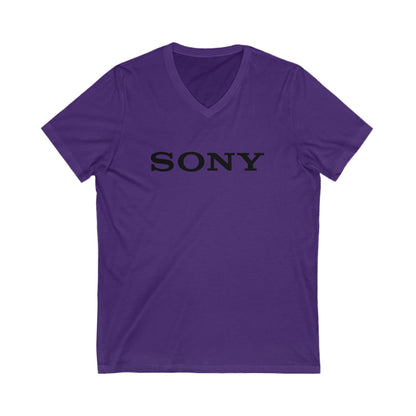 SONY TV Logo Adult V-Neck T-Shirt