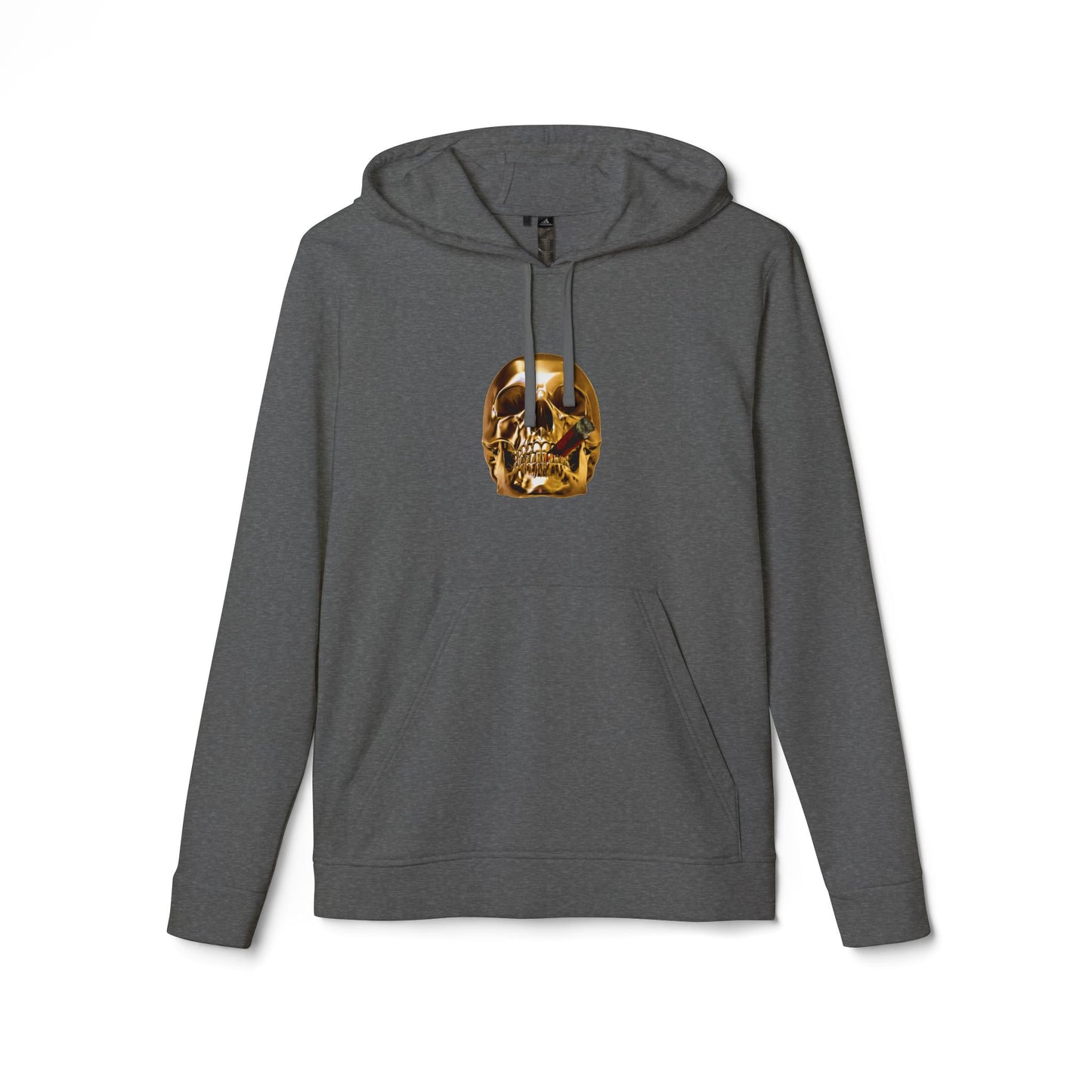 Smoking Skull Adidas Adult Hoodie