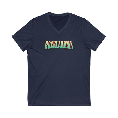 Rocklahoma Adult V-Neck T-Shirt