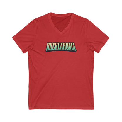 Rocklahoma Adult V-Neck T-Shirt