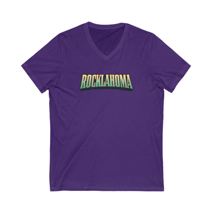 Rocklahoma Adult V-Neck T-Shirt