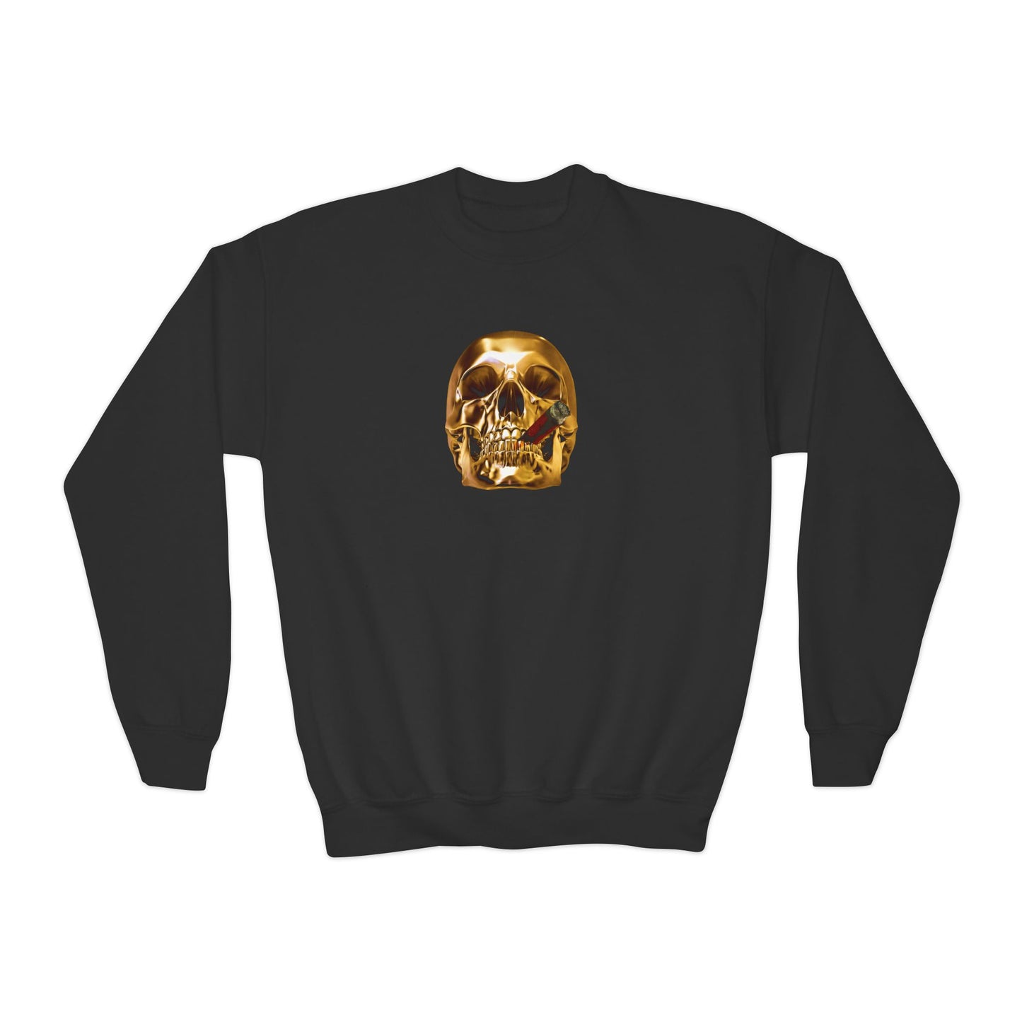 Smoking Skull Youth Sweatshirt