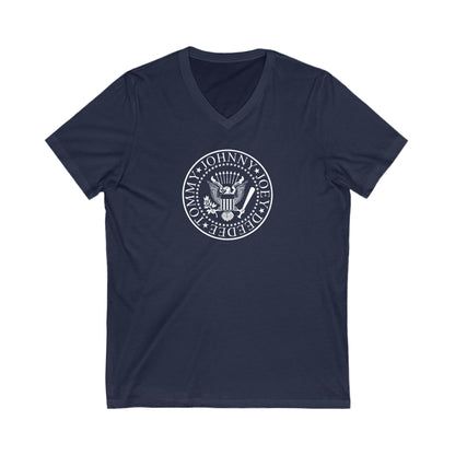 Ramones Logo Adult V-Neck T-Shirt