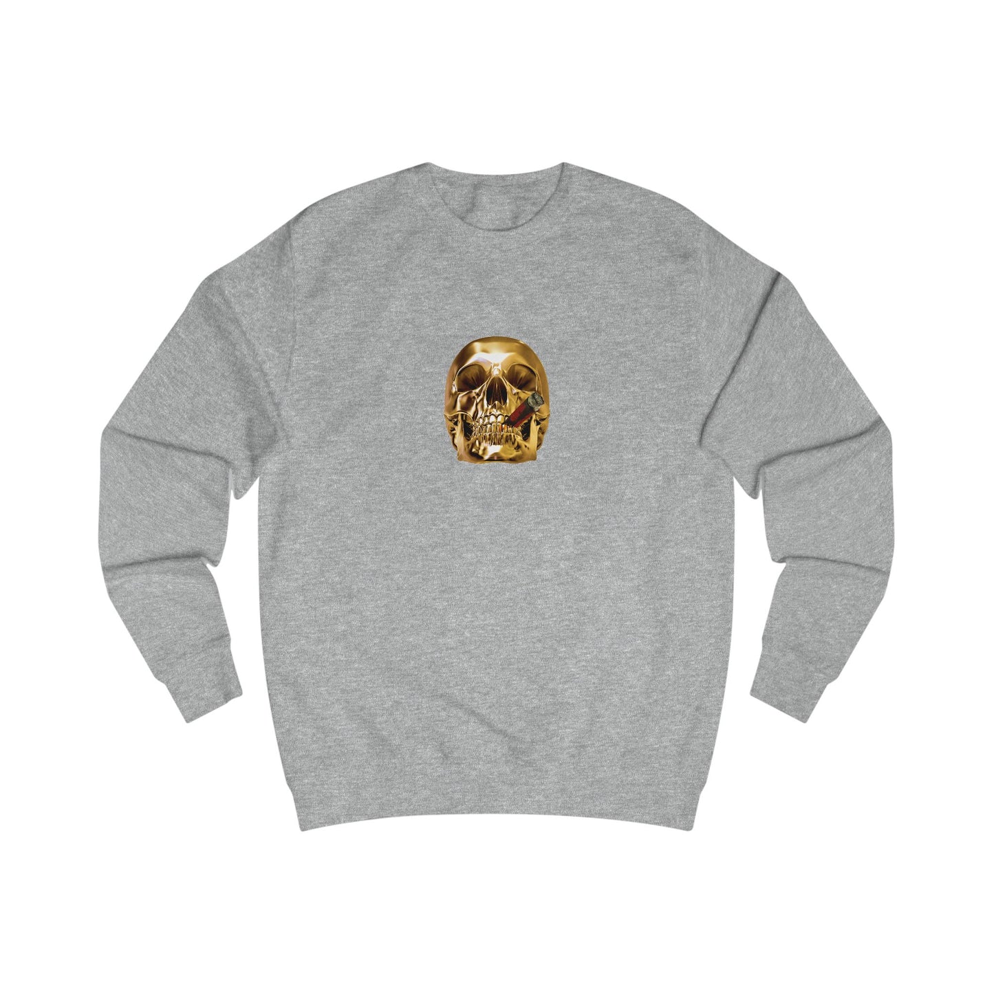 Smoking Skull Adult Sweatshirt