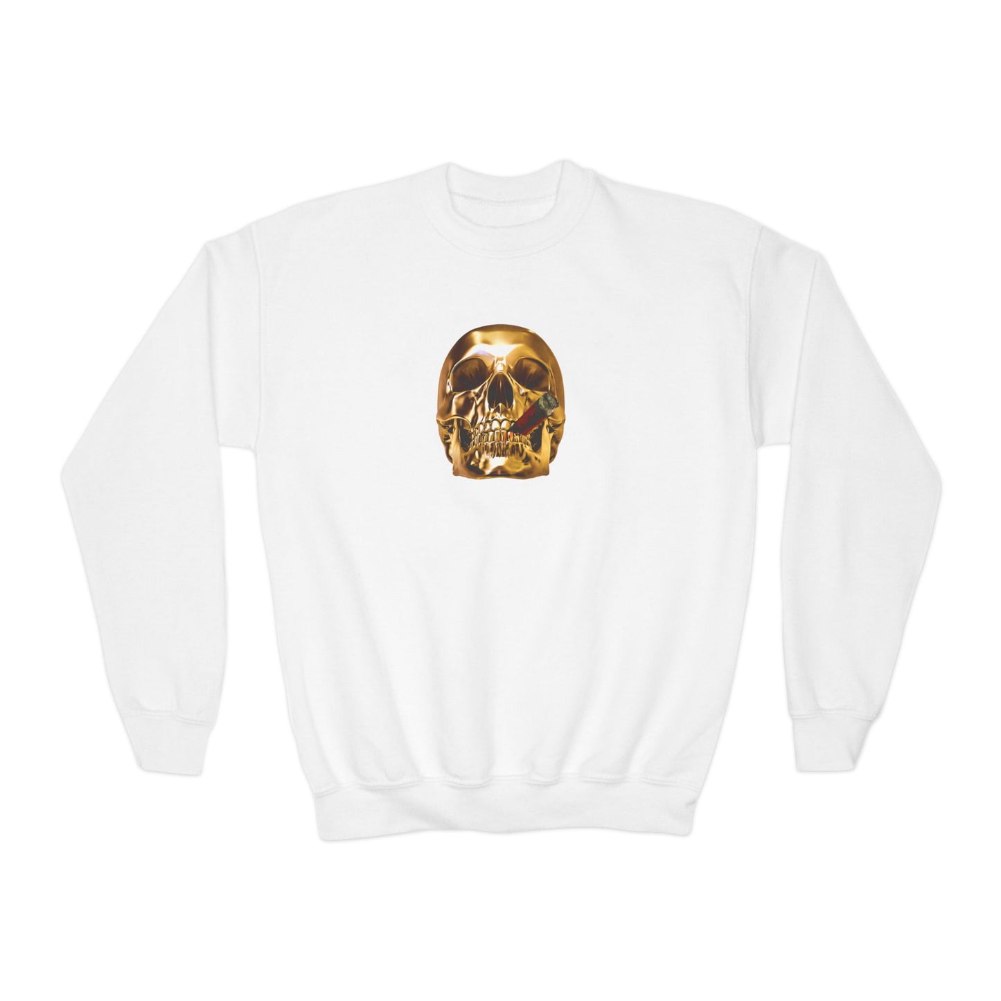 Smoking Skull Youth Sweatshirt