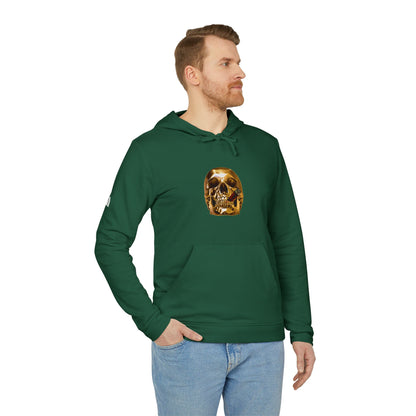 Smoking Skull Adidas Adult Hoodie